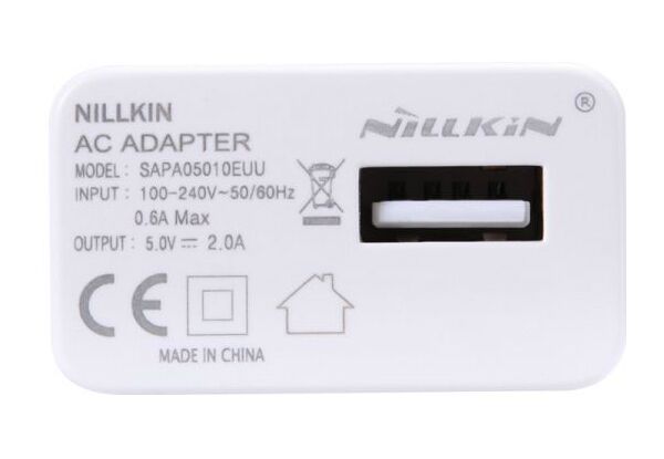 Сетевое зарядное устройство Nillkin AC Adapter-B Model 5V/2A (White/Белый) - 2