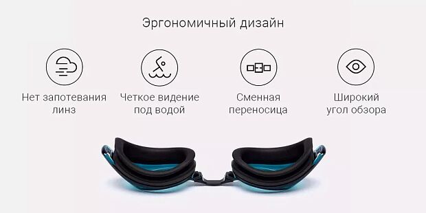 Xiaomi TS Turok Steinhardt Adult Swimming Glasses (Black) - 3