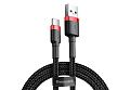 Кабель Baseus Cafule Cable USB For Type-C 3A 1M CATKLF-B91 (BlackRed) - фото