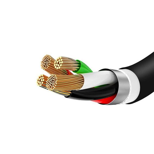Кабель Baseus Excellent Three-in-one Cable USB For Micro/Lightning/Type-C 2A 1.2m (Black/Черный) - 2