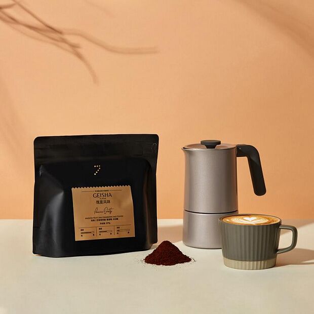 Кофе Xiaomi Seven-Time Special Espresso Coffee Powder Series Mountain Flavor Geisha 227g - 2