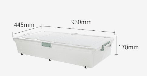 Xiaomi Clean Jazy Minimalist Bed Bottom Storage Box White - 2
