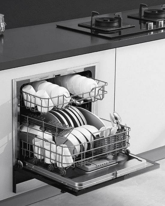 Размещение посуды в посудомоечной машине Xiaomi Viomi
