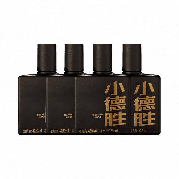 Ликер Xiaomi Desheng Sheng Mi Xiang Liquor Classic Edition (125ml*4)  (Black/Черный) 